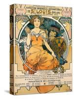 1904 St. Louis World's Fair Poster-Alphonse Mucha-Stretched Canvas