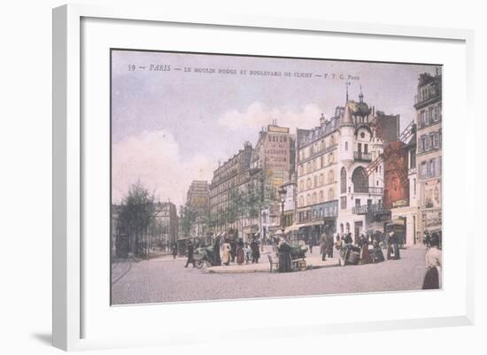 1905 Carte Postal Moulin Rouge-null-Framed Giclee Print