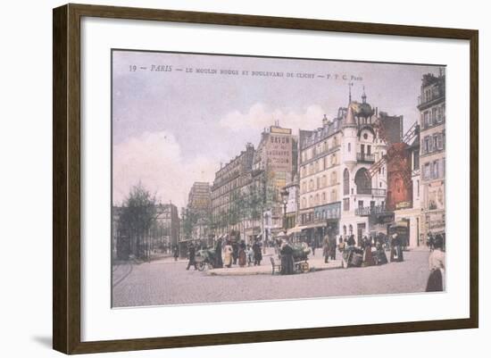 1905 Carte Postal Moulin Rouge-null-Framed Giclee Print