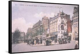 1905 Carte Postal Moulin Rouge-null-Framed Stretched Canvas