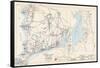 1905, Falmouth Town - Index Map, Falmouth Town - Quisset, Massachusetts, United States-null-Framed Stretched Canvas