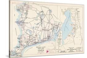 1905, Falmouth Town - Index Map, Falmouth Town - Quisset, Massachusetts, United States-null-Stretched Canvas