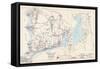 1905, Falmouth Town - Index Map, Falmouth Town - Quisset, Massachusetts, United States-null-Framed Stretched Canvas