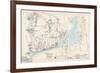 1905, Falmouth Town - Index Map, Falmouth Town - Quisset, Massachusetts, United States-null-Framed Giclee Print