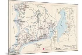 1905, Falmouth Town - Index Map, Falmouth Town - Quisset, Massachusetts, United States-null-Mounted Giclee Print