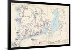 1905, Falmouth Town - Index Map, Falmouth Town - Quisset, Massachusetts, United States-null-Framed Giclee Print