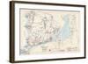 1905, Falmouth Town - Index Map, Falmouth Town - Quisset, Massachusetts, United States-null-Framed Giclee Print