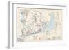 1905, Falmouth Town - Index Map, Falmouth Town - Quisset, Massachusetts, United States-null-Framed Premium Giclee Print