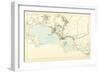 1905, Falmouth Town - Woods Hole, Massachusetts, United States-null-Framed Giclee Print