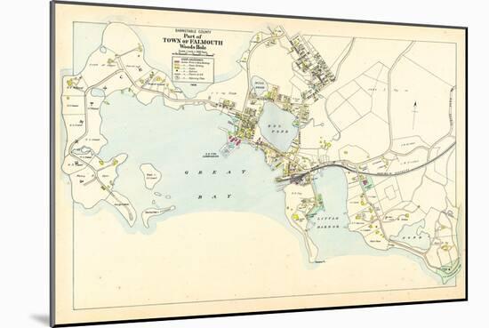 1905, Falmouth Town - Woods Hole, Massachusetts, United States-null-Mounted Giclee Print