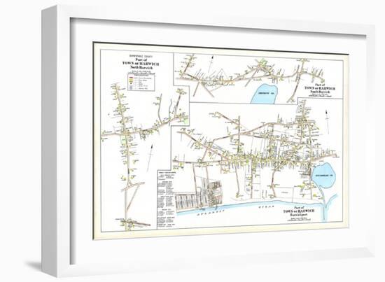 1905, Harwich Town - Harwich North, Harwich South, Harwich Town - Harwichport, Massachusetts-null-Framed Giclee Print