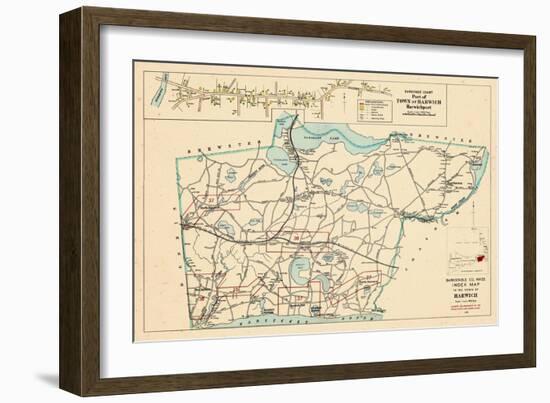 1905, Harwich Town - Harwichport, Harwich Town Index Map, Massachusetts, United States-null-Framed Giclee Print