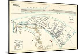 1905, Pilgrim Beach, Truro Town - Truro North, Truro Town Index Map, Massachusetts, United States-null-Mounted Giclee Print