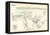 1905, Pilgrim Beach, Truro Town - Truro North, Truro Town Index Map, Massachusetts, United States-null-Framed Stretched Canvas