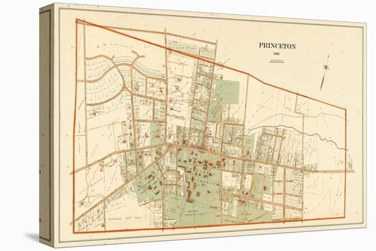 1905, Princeton University, Version 1, New Jersey, Unite-null-Stretched Canvas