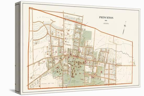 1905, Princeton University, Version 2, New Jersey, Unite-null-Stretched Canvas