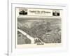 1905, Salem Bird's Eye View, Oregon, United States-null-Framed Giclee Print