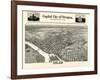 1905, Salem Bird's Eye View, Oregon, United States-null-Framed Giclee Print