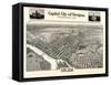 1905, Salem Bird's Eye View, Oregon, United States-null-Framed Stretched Canvas