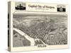1905, Salem Bird's Eye View, Oregon, United States-null-Stretched Canvas