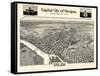 1905, Salem Bird's Eye View, Oregon, United States-null-Framed Stretched Canvas