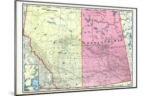 1906, Alberta and Saskatchewan, Canada-null-Mounted Giclee Print