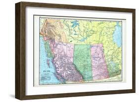 1906, Canada, Alaska, Alberta, British Columbia, Saskatchewan, North America, British Columbia-null-Framed Giclee Print