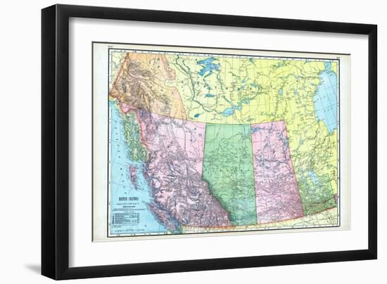 1906, Canada, Alaska, Alberta, British Columbia, Saskatchewan, North America, British Columbia-null-Framed Giclee Print