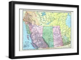 1906, Canada, Alaska, Alberta, British Columbia, Saskatchewan, North America, British Columbia-null-Framed Giclee Print