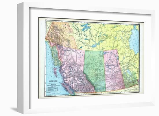 1906, Canada, Alaska, Alberta, British Columbia, Saskatchewan, North America, British Columbia-null-Framed Giclee Print