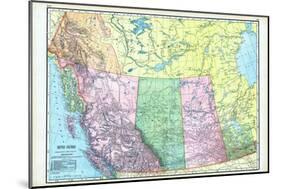 1906, Canada, Alaska, Alberta, British Columbia, Saskatchewan, North America, British Columbia-null-Mounted Giclee Print