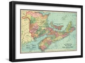 1906, Canada, New Brunswick, Nova Scotia, Prince Edward Island, North America, New Brunswick-null-Framed Giclee Print