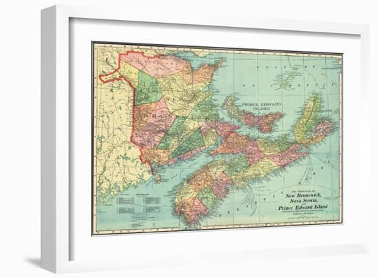 1906, Canada, New Brunswick, Nova Scotia, Prince Edward Island, North America, New Brunswick-null-Framed Giclee Print