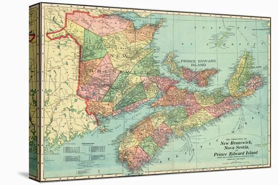 1906, Canada, New Brunswick, Nova Scotia, Prince Edward Island, North America, New Brunswick-null-Stretched Canvas