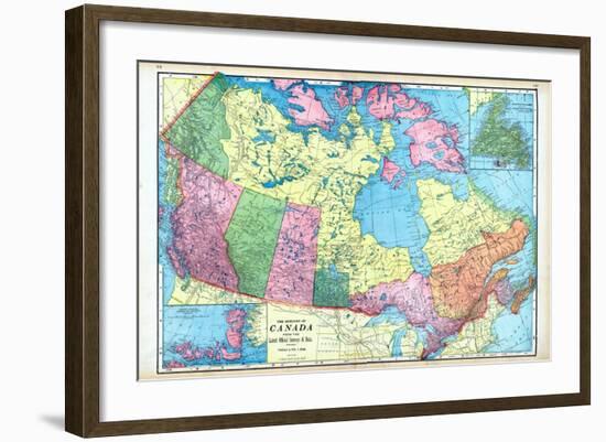 1906, Canada, North America, Dominion of Canada, Artic Regions, Franklin District, Newfoundland-null-Framed Giclee Print