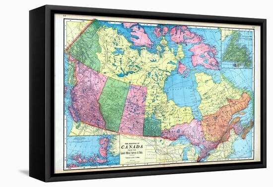 1906, Canada, North America, Dominion of Canada, Artic Regions, Franklin District, Newfoundland-null-Framed Stretched Canvas