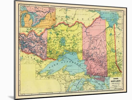 1906, Canada, Ontario, North America, Upper Ontario-null-Mounted Giclee Print
