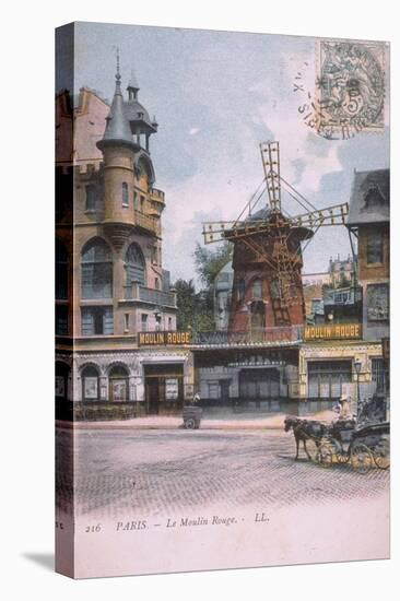 1906 carte postale Moulin Rouge-null-Stretched Canvas
