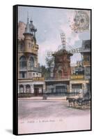 1906 carte postale Moulin Rouge-null-Framed Stretched Canvas