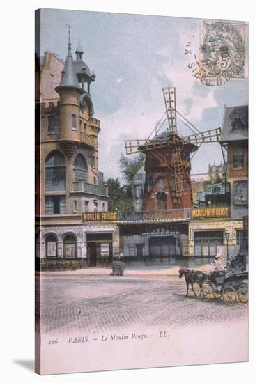 1906 carte postale Moulin Rouge-null-Stretched Canvas