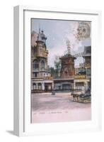 1906 carte postale Moulin Rouge-null-Framed Giclee Print