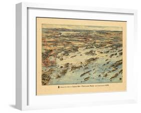 1906, Casco Bay, Portland, Maine-null-Framed Premium Giclee Print