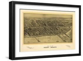 1906 Coney Island Map-N. Harbick-Framed Art Print