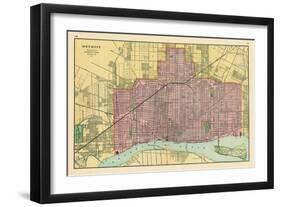 1906, Detroit, Michigan, United States-null-Framed Giclee Print