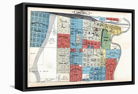 1906, Fargo - Part C, North Dakota, United States-null-Framed Stretched Canvas