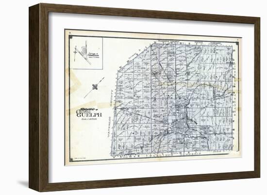 1906, Guelph Township, Hartfield Village, Canada-null-Framed Giclee Print