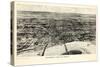 1906, Omaha 1906 Bird's Eye View, Nebraska, United States-null-Stretched Canvas