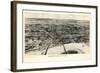 1906, Omaha 1906 Bird's Eye View, Nebraska, United States-null-Framed Giclee Print