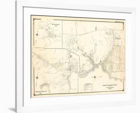 1906, Port Washington, Great Neck, Manhasset, New York, United States-null-Framed Giclee Print