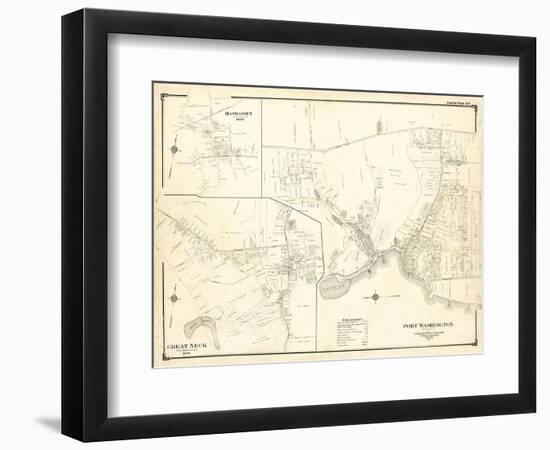 1906, Port Washington, Great Neck, Manhasset, New York, United States-null-Framed Premium Giclee Print